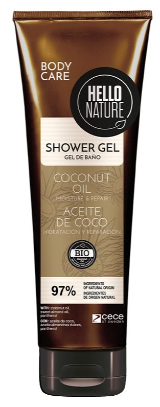 Hello Nature Coconut Oil Shower Gel 250 ml:1525 - MeStore