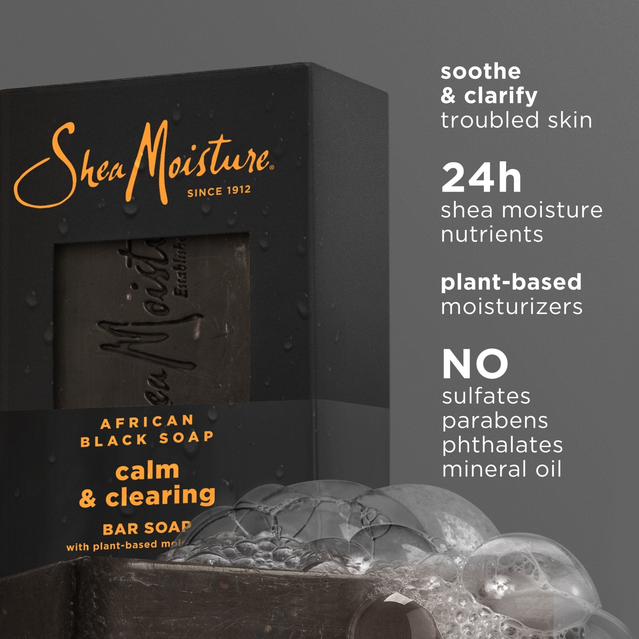 AFRICAN BLACK SOAP BAR SHEA BUTTER - 8 OZ. - MeStore - Shea Moisture