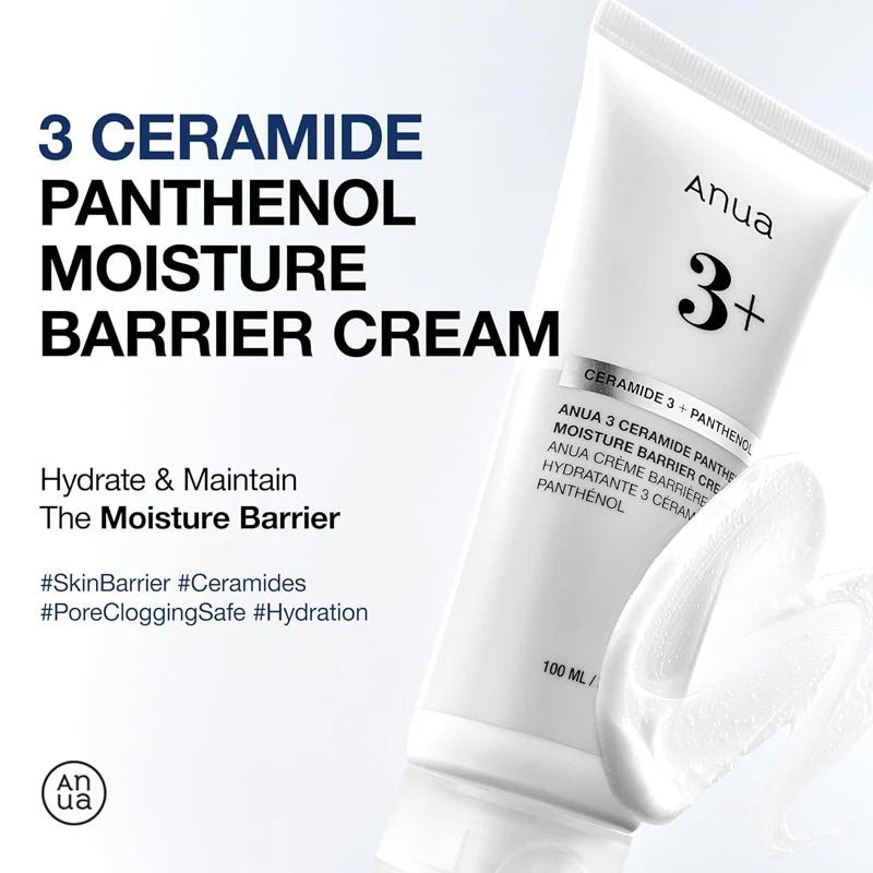 Anua 3 Ceramide Panthenol Moisture Barrier Cream 100ml - MeStore - Anua