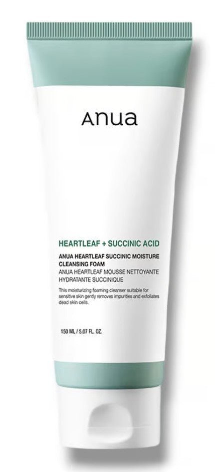 Anua Heartleaf Succinic Cleansing Foam 150ml - MeStore - Anua