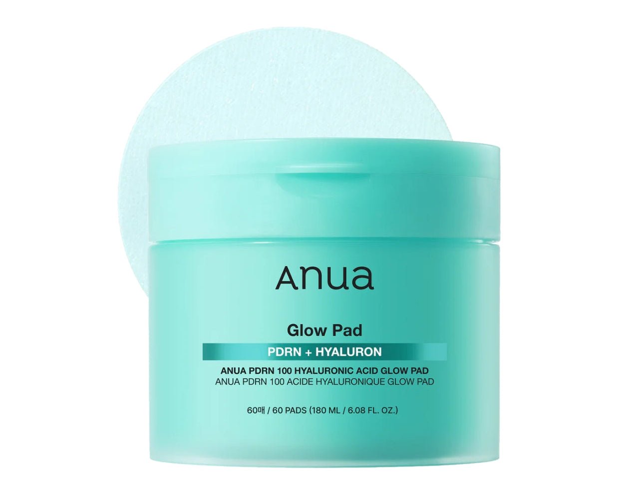 ANUA - PDRN 100 HYALURONIC ACID GLOW PAD 180ml - MeStore - Anua