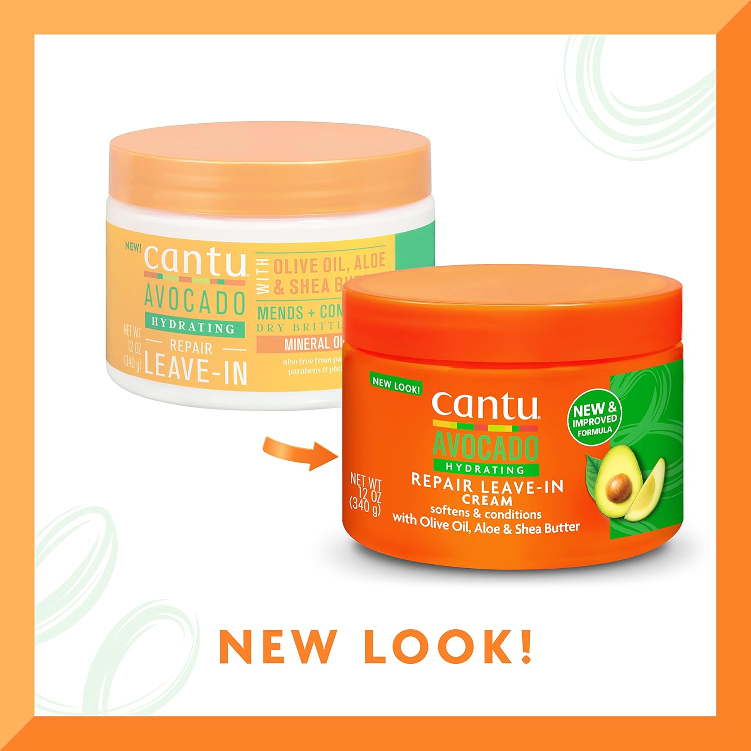 Cantu Avocado Leave - in Conditioner Cream 340g - MeStore - Cantu
