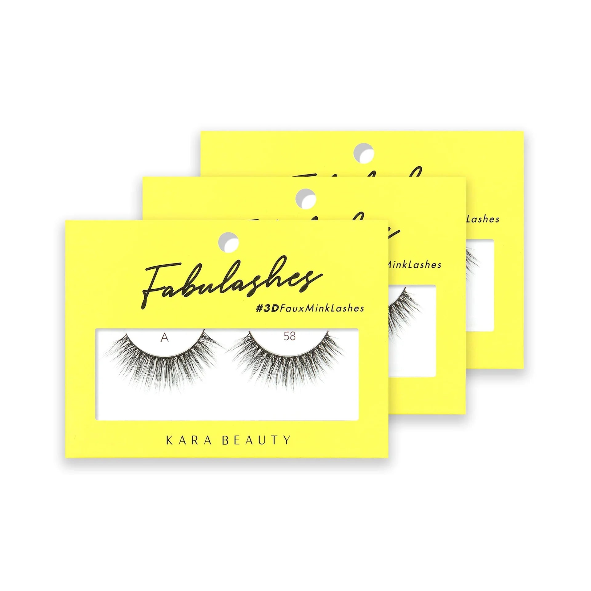 Kara Beauty A58 - 3d Faux Mink Lashes - MeStore - Kara Beauty