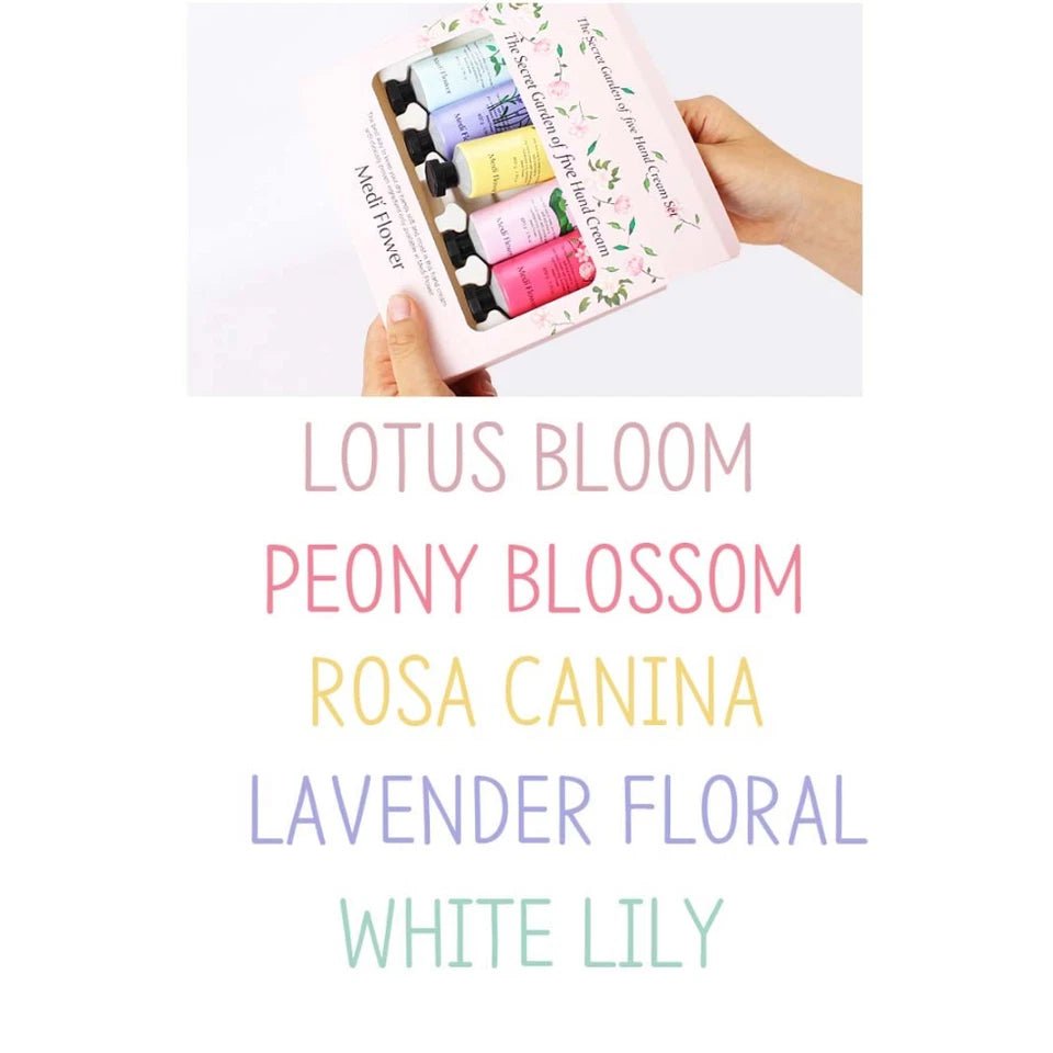 Medi Flower The Secret Garden of Five Hand Cream Set - MeStore - Medi Flower