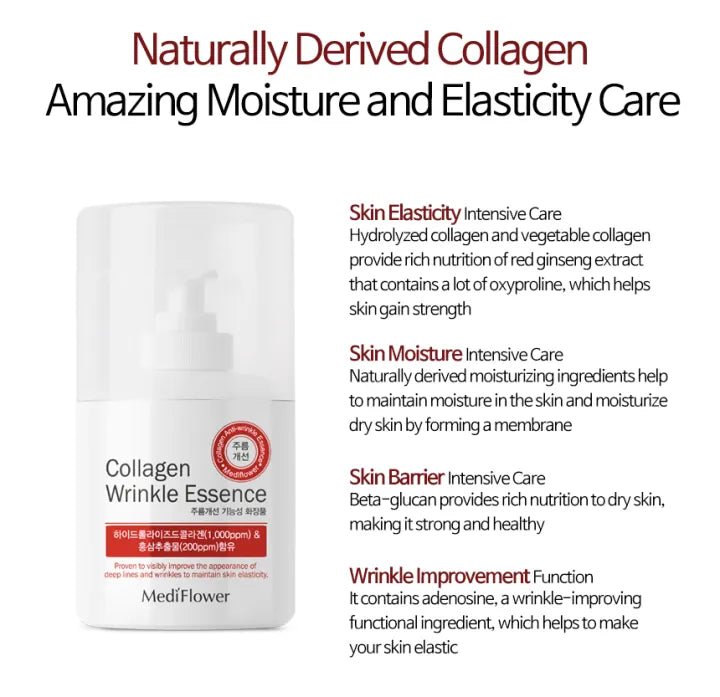MediFlower The Collagen Wrinkle Essence 250ml - MeStore - Medi Flower