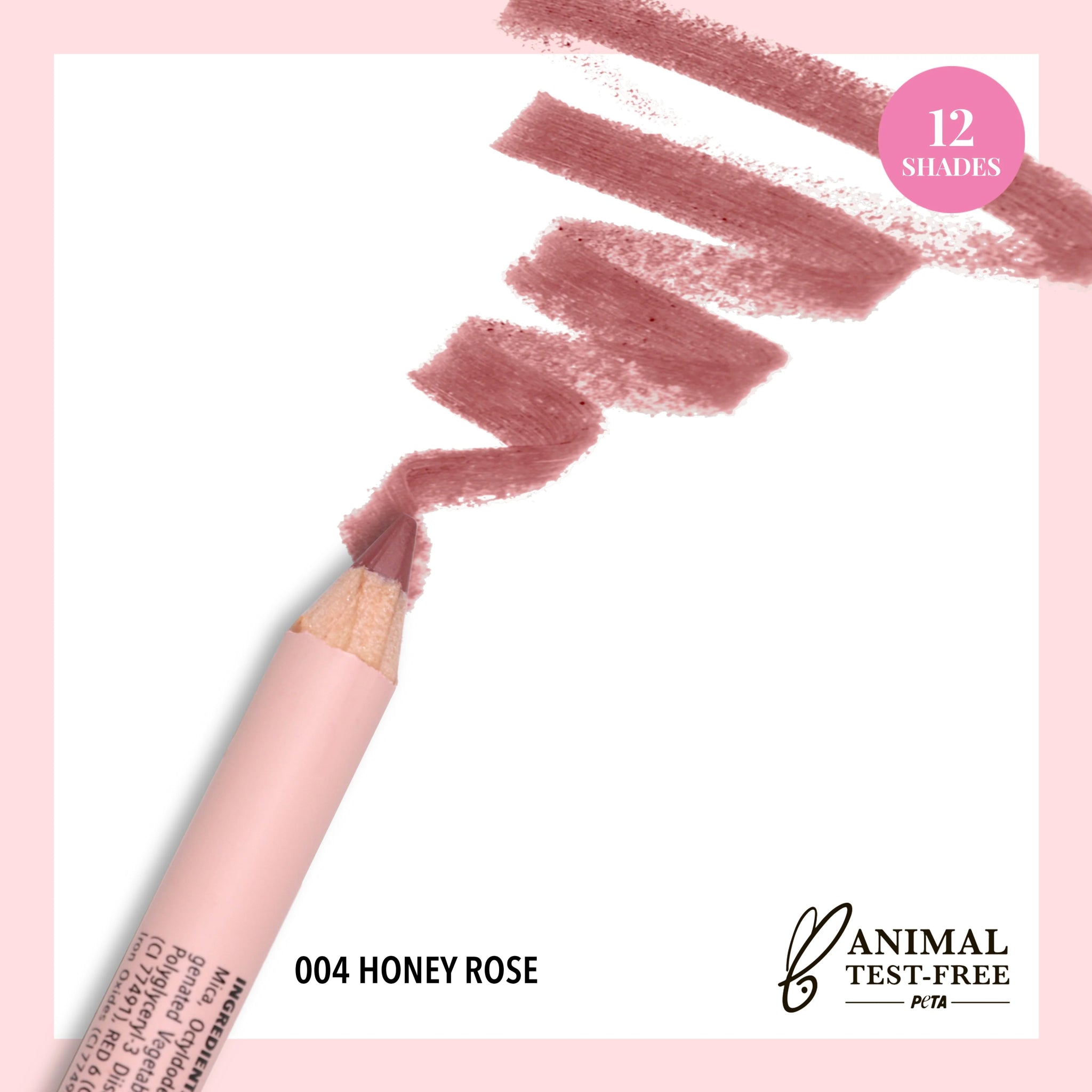 Moira - Signature Lip Pencil (004, Honey Rose) - MeStore - Moira Beauty