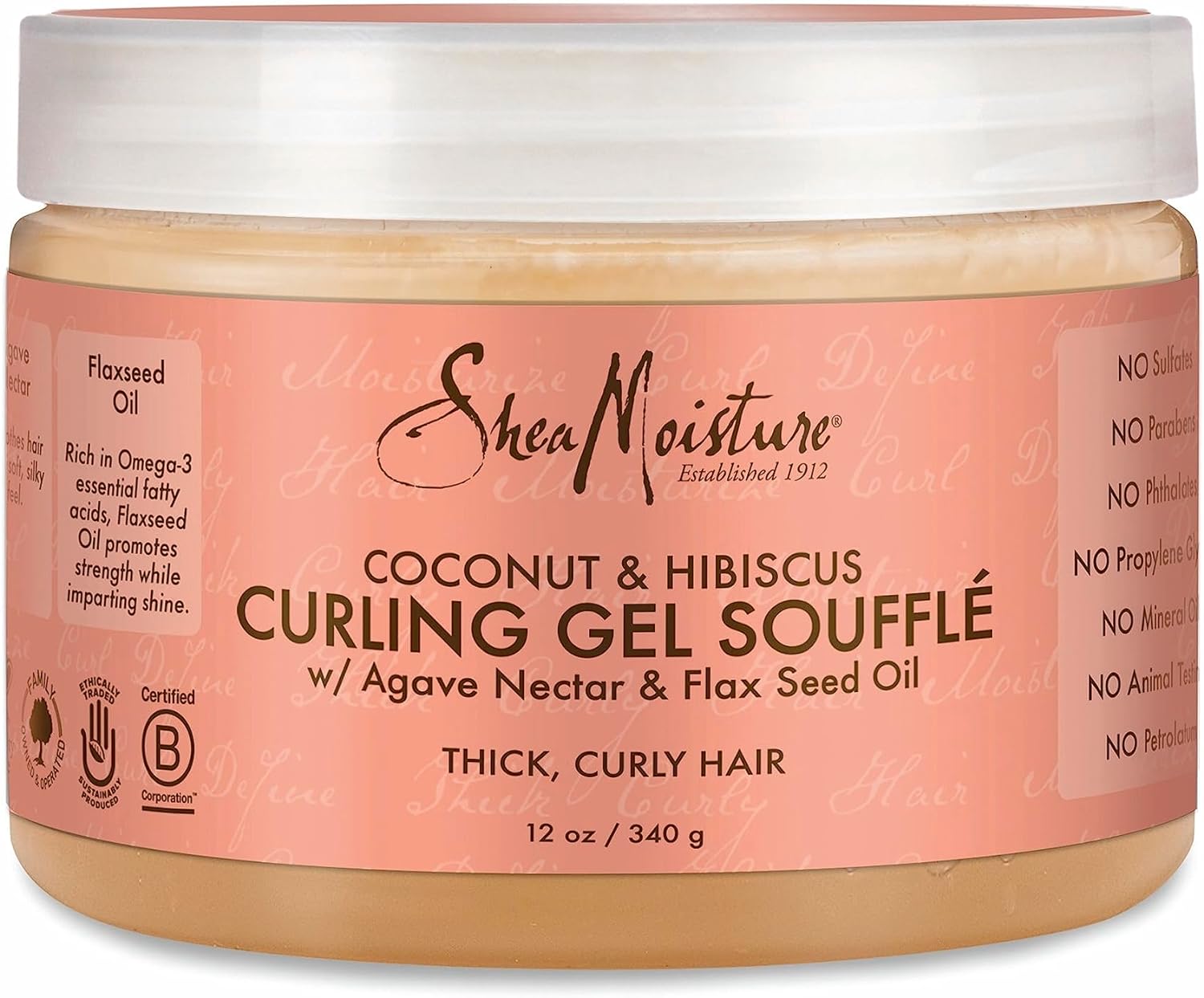 Shea Moisture Coconut & Hibiscus CURLING GEL SOUFFLE, 12Oz - MeStore - Shea Moisture