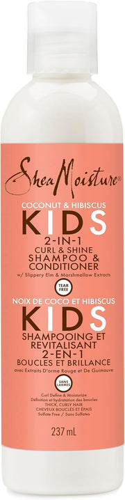 SHEA MOISTURE Coconut & Hibiscus Kids 2 - In - 1 Curl & Shine Shampoo & Conditioner 8Oz - MeStore - Shea Moisture