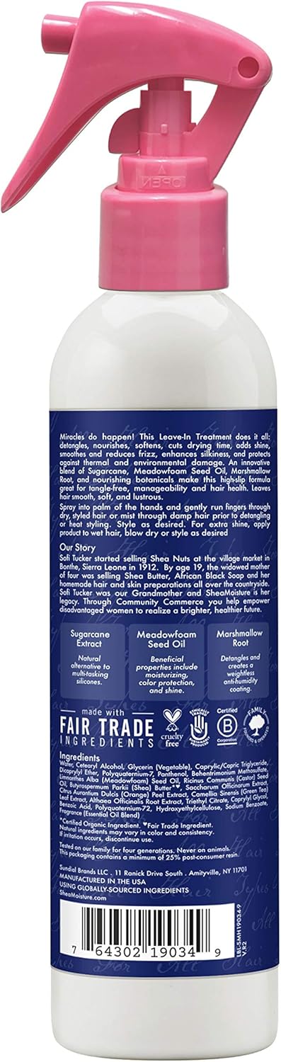 Shea Moisture Silicone Free Miracle Styler Leave - In Treatment 8 Oz - MeStore - Shea Moisture