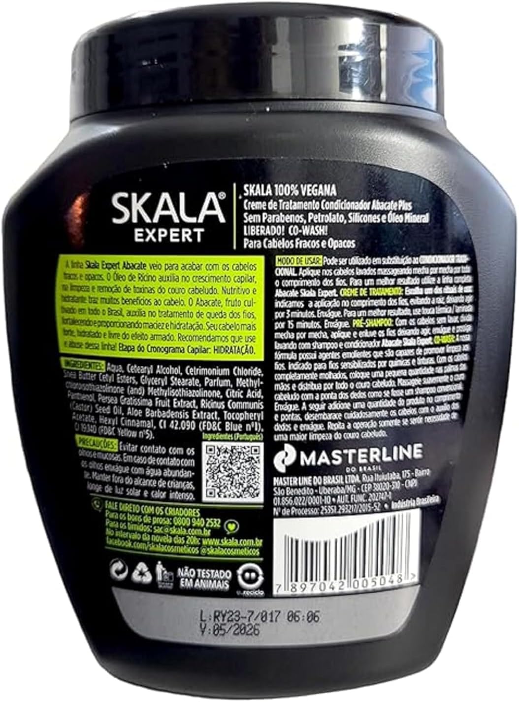 Skala Expert Avocado Cream And Castor Oil Moisturizer For Dull And Weak Hair - 1 Kg - MeStore - SKALA