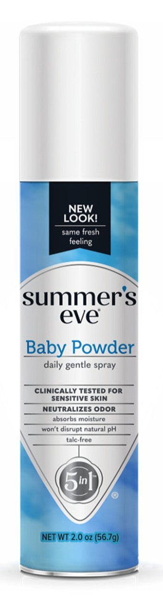 Summer's Eve Deodorant Spray Aerosol Can, Baby Powder - MeStore - Summer's Eve
