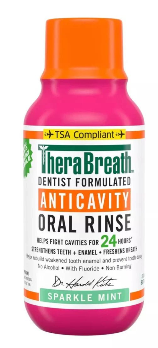 TheraBreath AntiCavity Oral Rinse Sparkle Mint - MeStore - TheraBreath