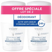 Vichy 24HR Deodorant Dry Touch Sensitive Skin 2 x 50ml - MeStore - VICHY