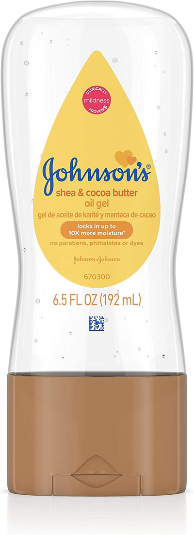 Johnson's Baby Oil Gel Shea & Cocoa Butter 6.5oz - MeStore
