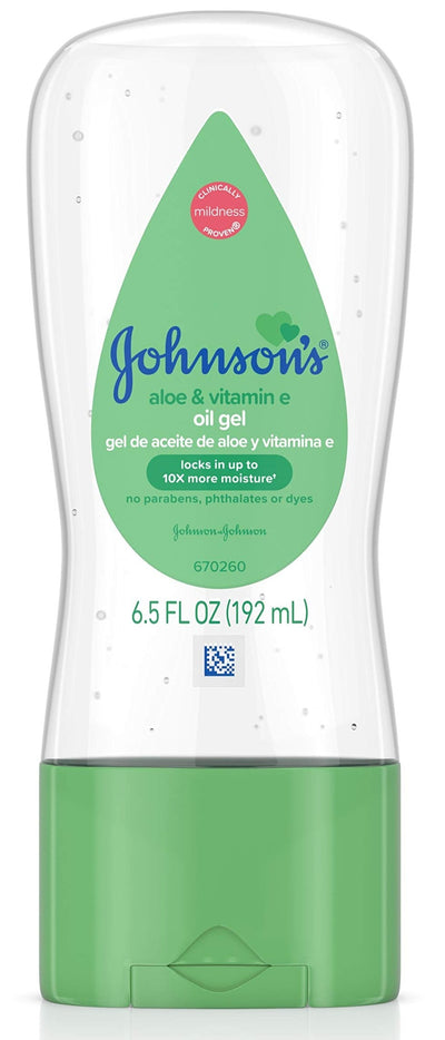 Johnson's Baby Oil Gel Aloe & Vitamin E 6.5oz - MeStore