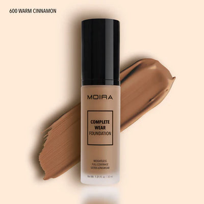 Moira Complete Wear Foundation (600, Warm Cinnamon) - MeStore