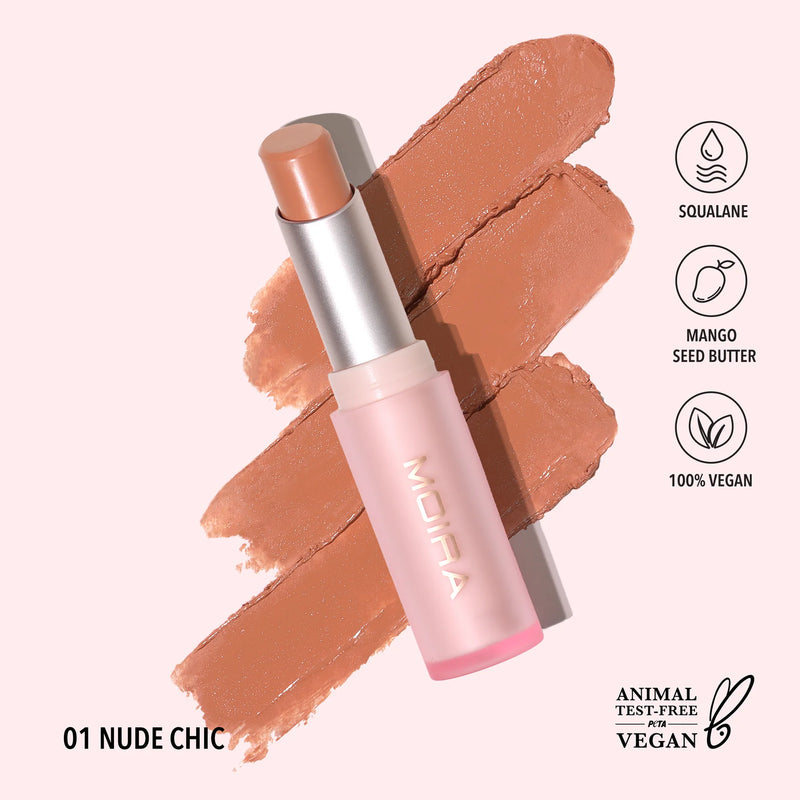 Moira - Signature Lipstick (001, Nude Chic)