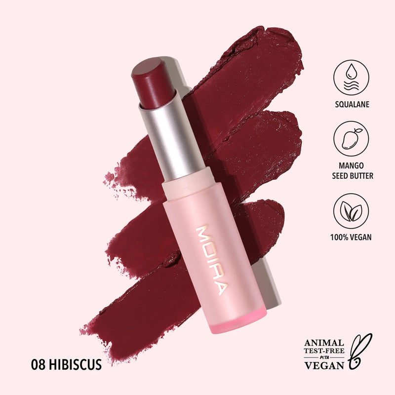 Moira - Signature Lipstick (008, Hibiscus)