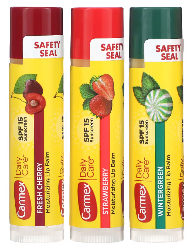 Carmex/blister Pack Stick / Assorted Flavor Cherry Strawberry & Wintergreen 0.45oz