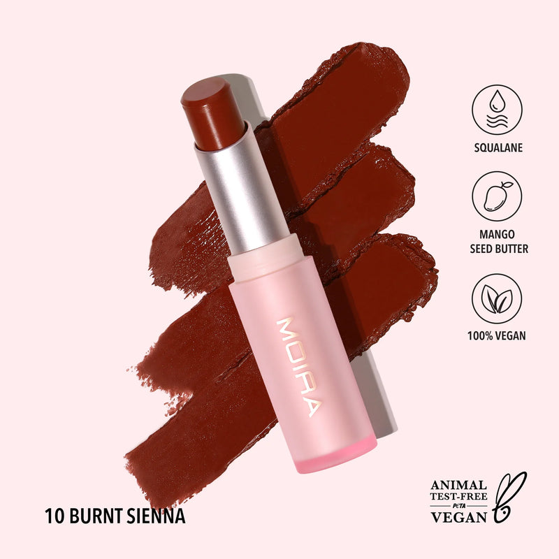 Moira - Signature Lipstick (010, Burnt Sienna)