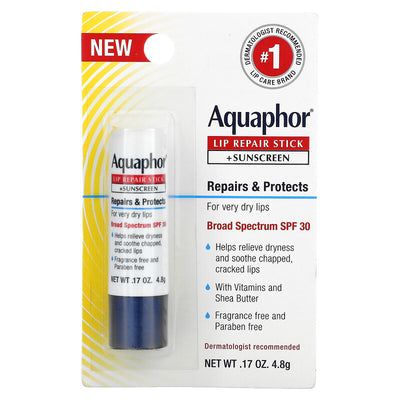 Aquaphor Lip Repair & Protect SPF 30 Stick Blister Card 0.17 Oz