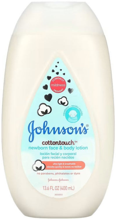 Johnsons Baby Cotton Touch Newborn Face And Body Lotion, 13.5 Oz, 6 Pack