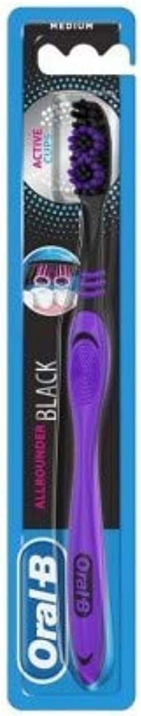 Oral B All Rounder Black Toothbrush Medium