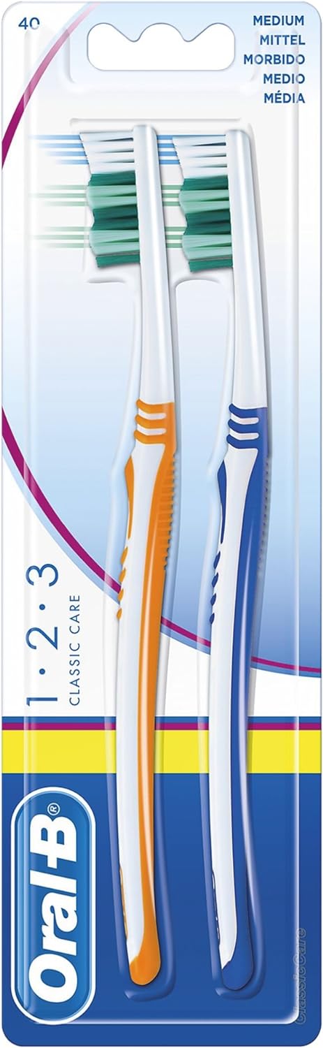 Oral B 1-2-3 Toothbrush Classic Twin