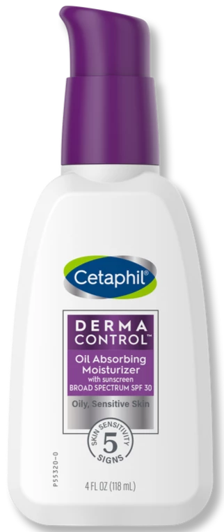 Cetaphil Derma Control Oil Absorbing Moisturizer with Sunscreen- 4 Oz