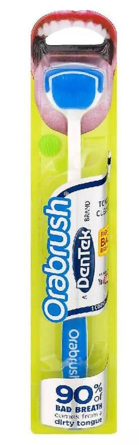 DenTek Orabrush Tongue Cleaner for Bad Breath and Bacteria Removal