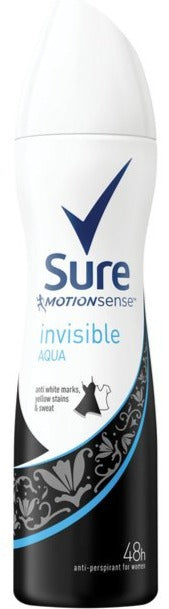 Sure Spray 250Ml Invisible Aqua