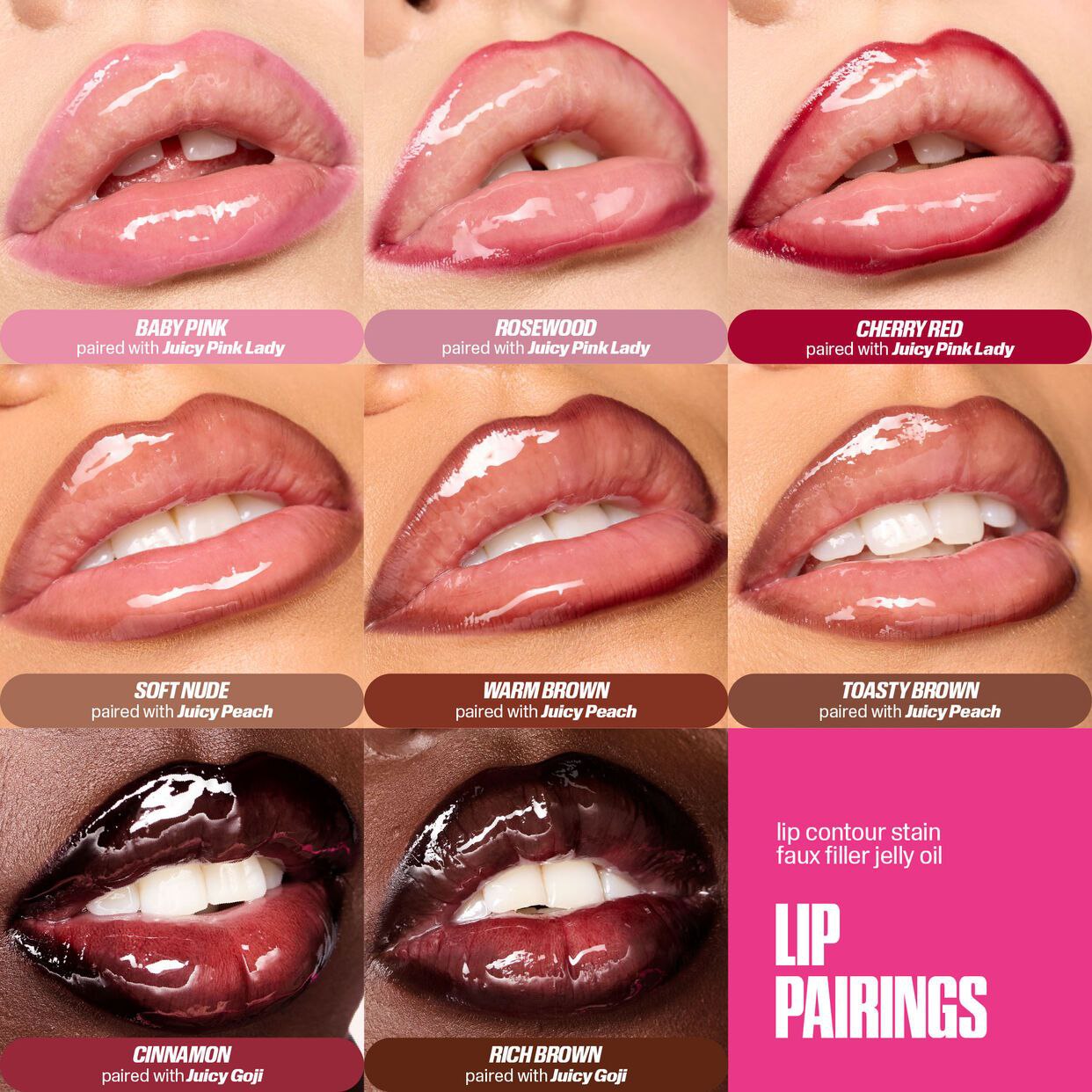 Huda Beauty Lip Contour Stain Lip Tint Rosewood 1 ml