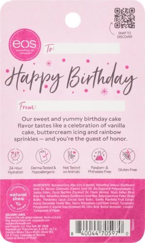 EOS Birthday Cake Blister Shelf Caddy Sphere 0.25 oz