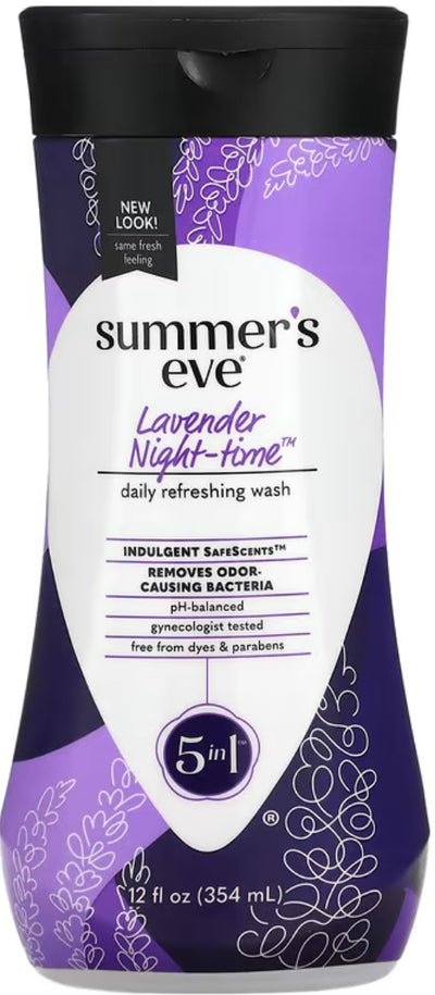 Summer's Eve Cleansing Wash, Lavender Night-time