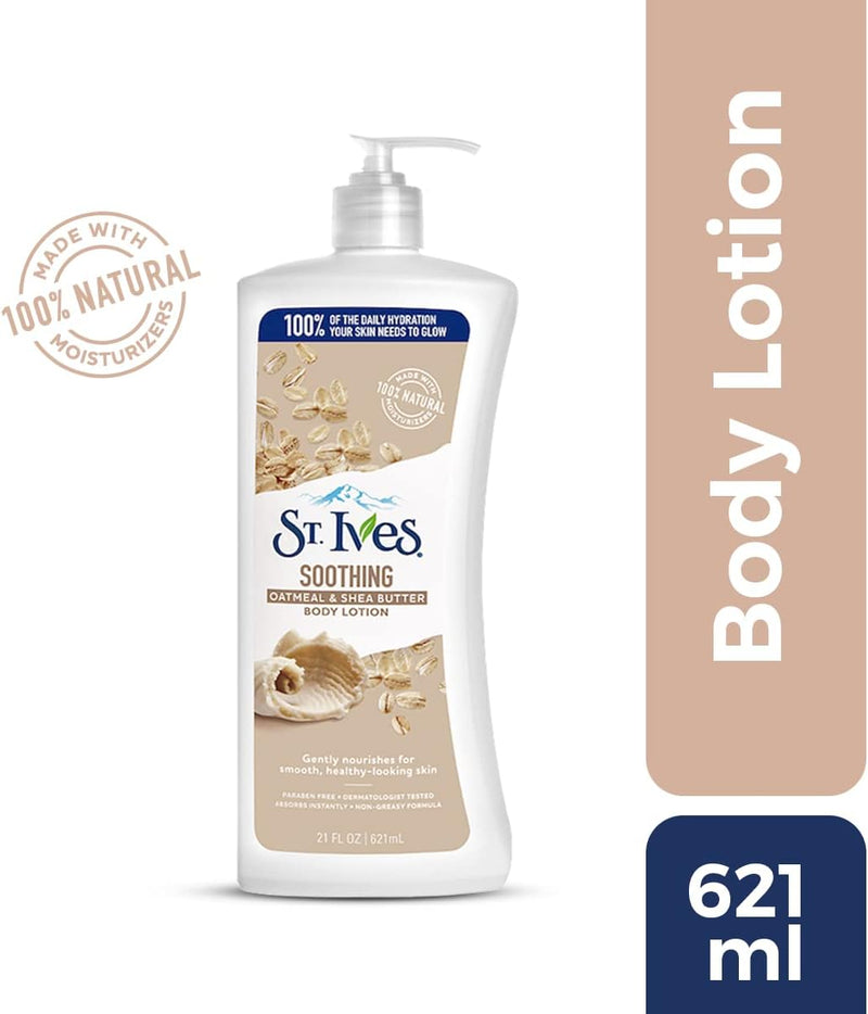 St. Ives Soothing Oatmeal & Shea Butter Body Lotion 4X21OZ