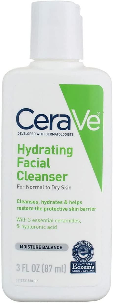 CeraVe Hydrating Facial Cleanser, 3 Fl. Oz