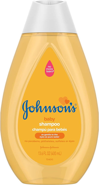 Johnson's Baby Tear Free Shampoo, No Parabens/Phthalates/Sulfates/Dyes, Fresh, 13.6 Fl Oz