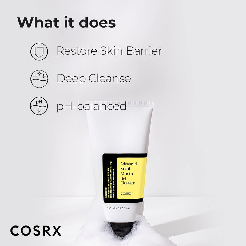 COSRX Advanced Snail Mucin Gel Cleanser 50 mL 해외용- 50ml