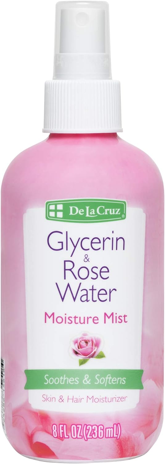 DE LA CRUZ GLYCERIN & ROSE WATER SPRAY 8 fl. oz.