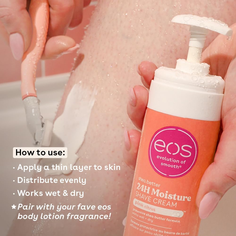 EOS SHAVE CREAM - (PUMP) Pink Citrus 7 oz