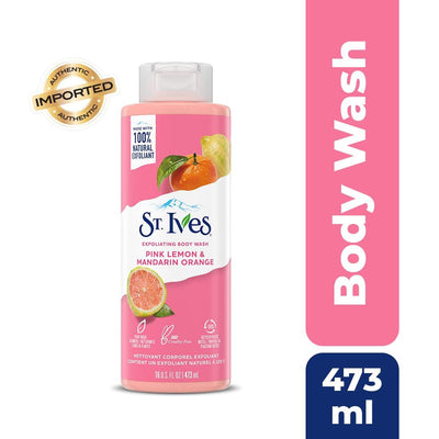 St. Ives Pink Lemon & Mandarin Orange Exfoliating Body Wash 16oz
