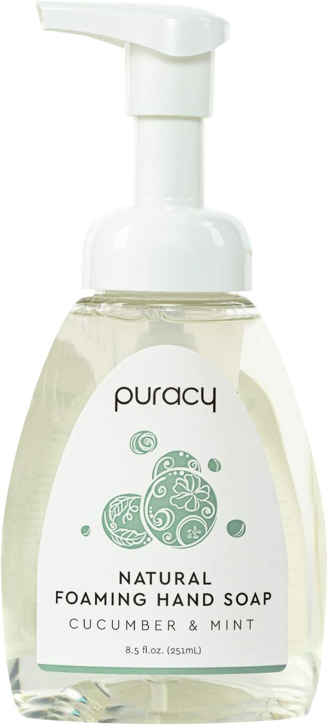 Puracy Natural Foaming Handwash Cucumber & mint 8.5 Fl.Oz