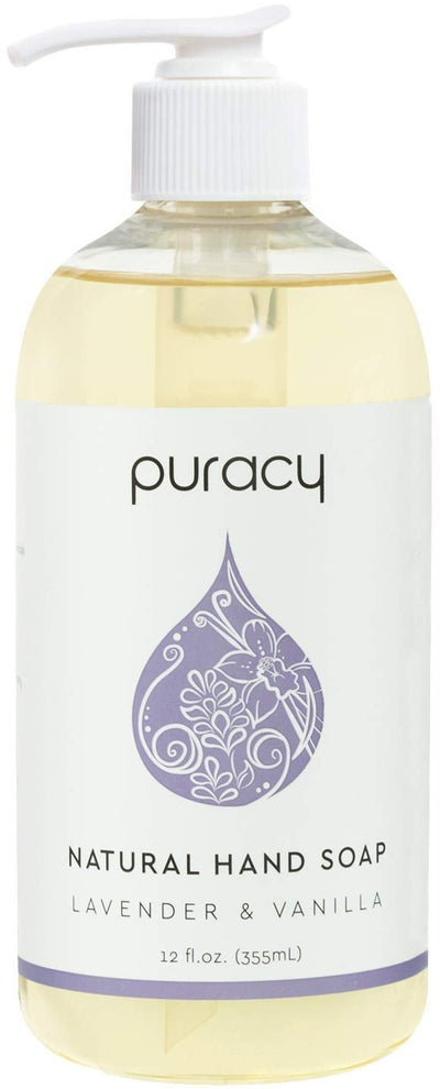 Puracy Natural Gel Hand Soap Lavender + vanila 12 Fl.Oz