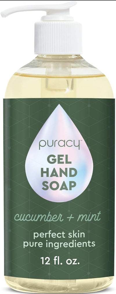 Puracy Natural Gel Hand Soap Cucumber + mint 12Fl.Oz