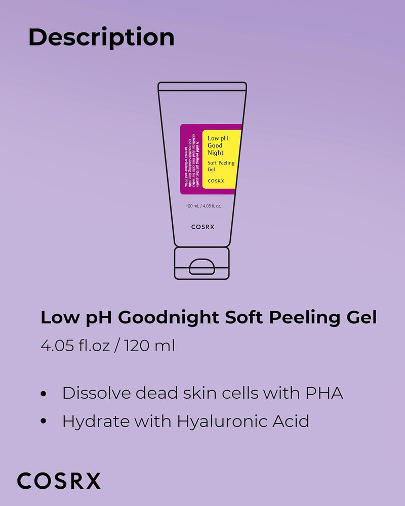 COSRX Low pH Good Night Soft Peeling Gel- 120 mL