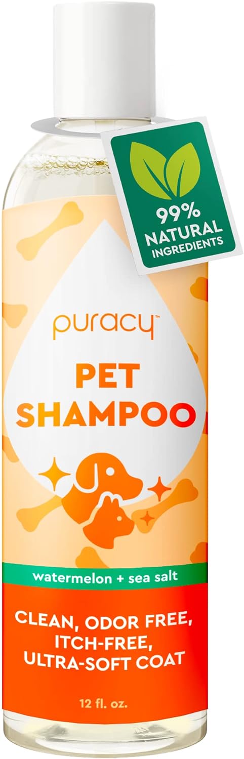 Puracy Natural Pet Shampoo Watermelon + Sea Salt 12 Fl.Oz