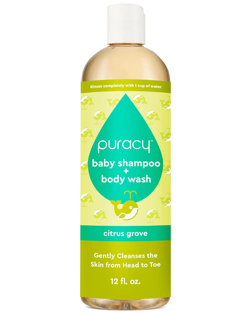 Puracy Natural Baby Shampoo+ Body Wash Citrus Grove 12Fl.Oz