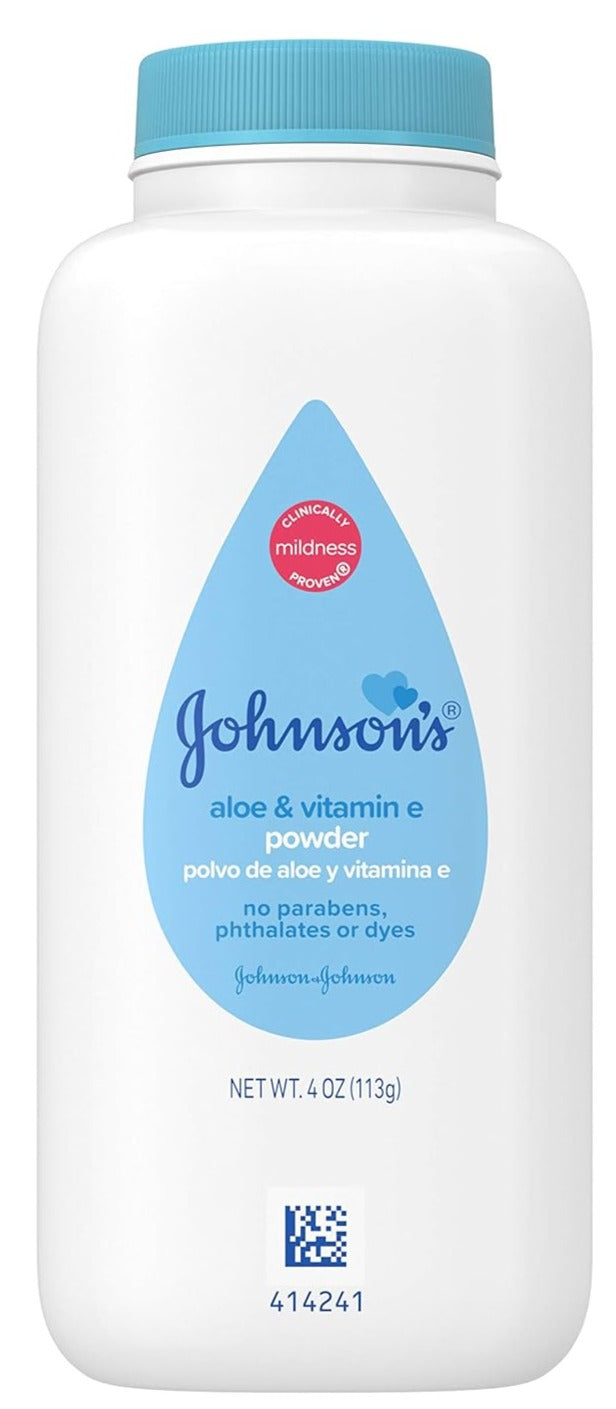 Johnson- Aloe & Vitamin E with natural cornstarch (113g) 4 oz