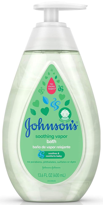 Roll over image to zoom in Johnsons Baby Soothing Vapor Bath 13.6 Ounce (400ml)