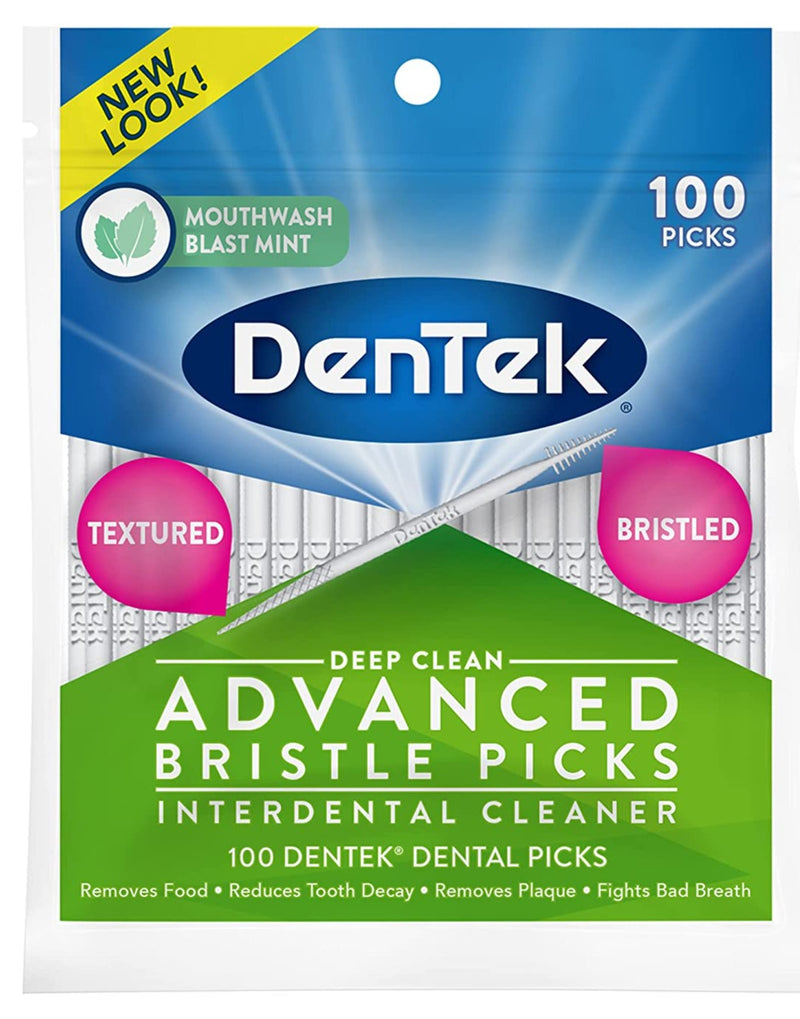 DenTek Deep Clean Bristle Picks 100 Count
